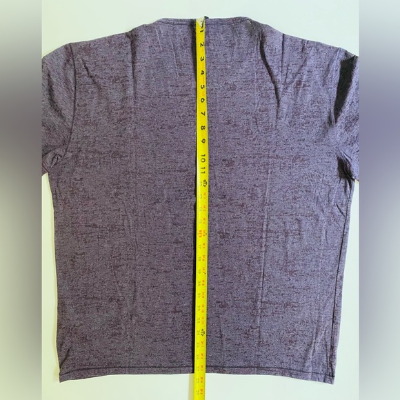 John Varvatos Shirt New Bond Burnout Tee T-shirt Top Purple size XL - Picture 12 of 14